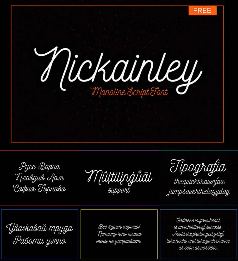 Nickainley Script Font 6
