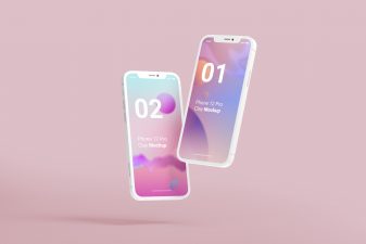 iPhone 12 Pro Clay Mockup By GraphicList