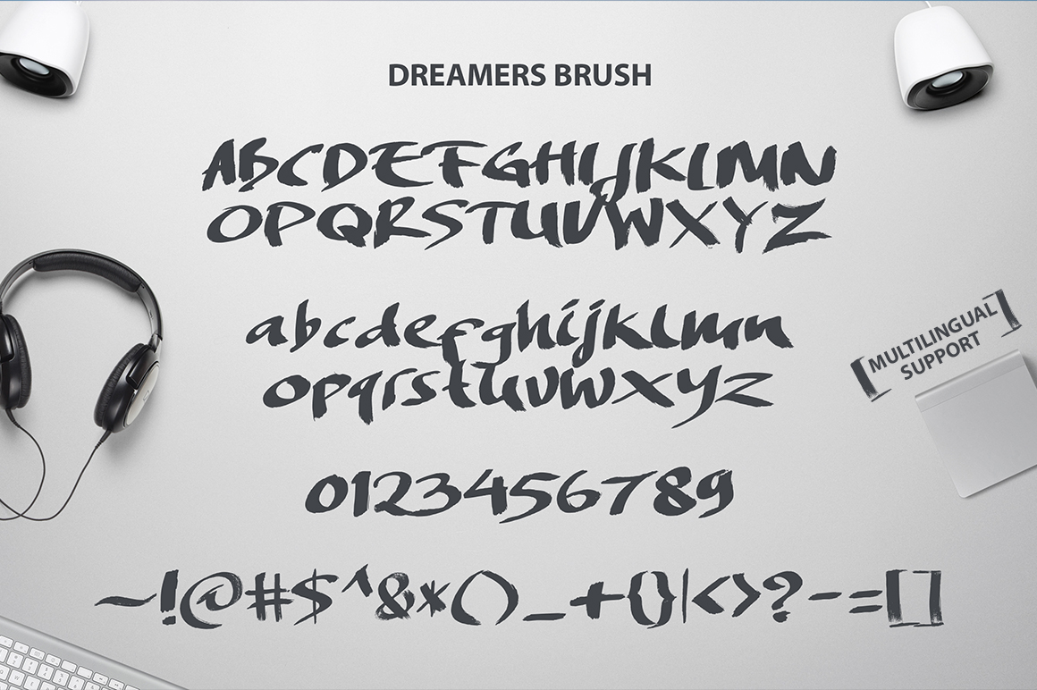 Dreamers brush font 6