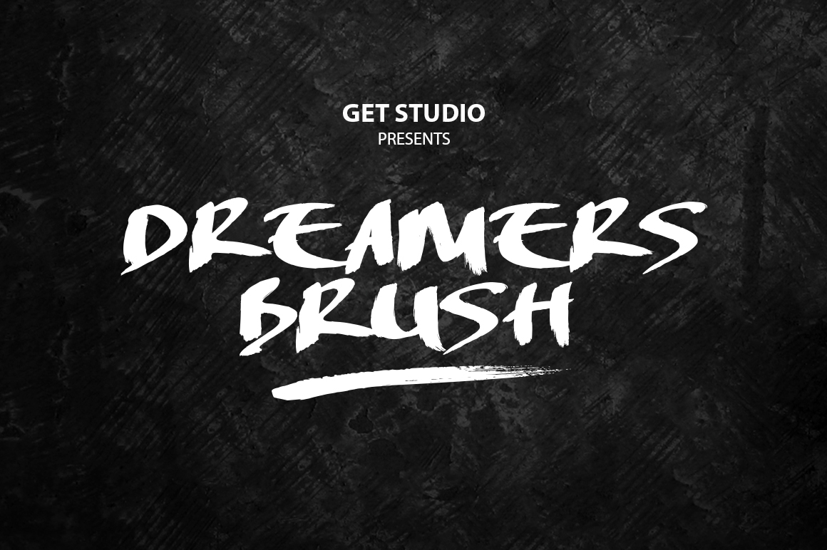 Dreamers brush font 1