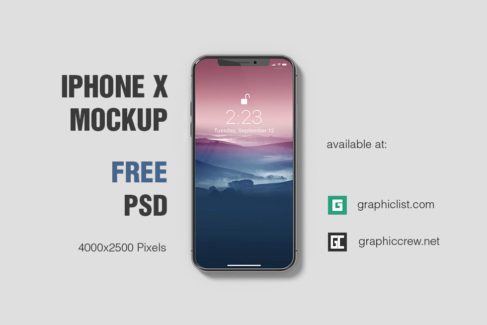 Free iPhone X mockup 5