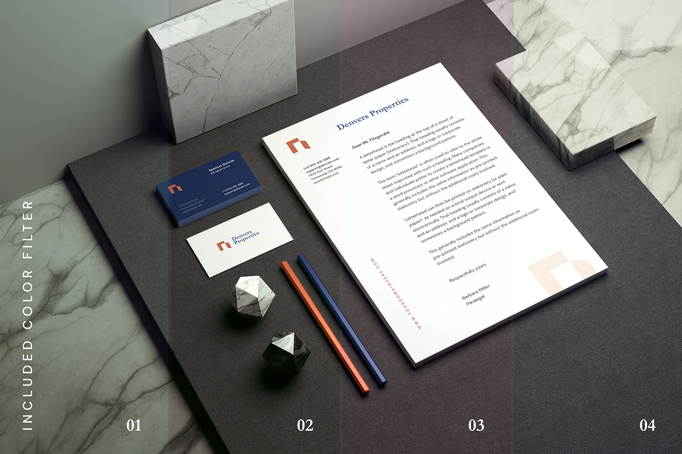 Free minimal stationery mockup • GraphicList